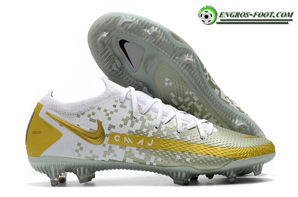 Nike Chaussures de Foot Phantom GT Elite FG Vert/Blanc