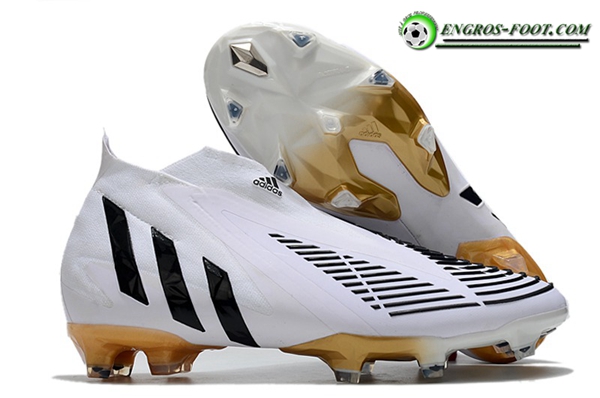 Adidas Chaussures de Foot Predator Edge+ FG Blanc