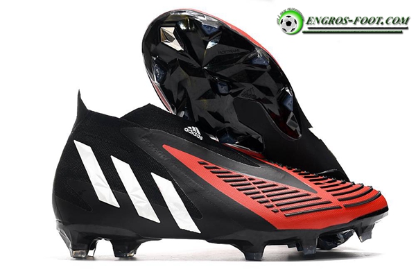 Adidas Chaussures de Foot Predator Edge+ FG Noir