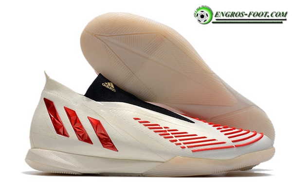 Adidas Chaussures de Foot Predator Edge1 IC Blanc