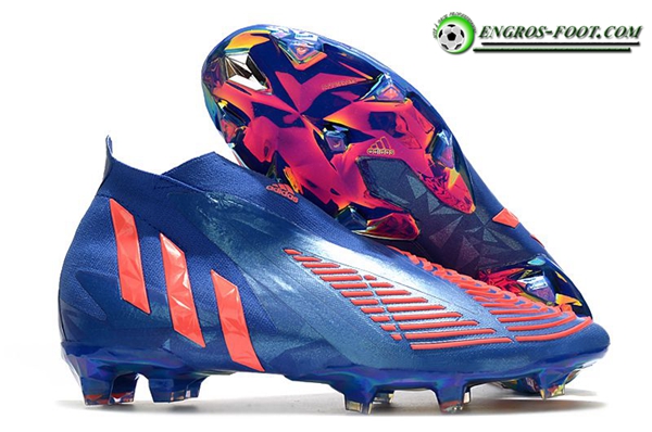 Adidas Chaussures de Foot Predator Edge+ FG Bleu