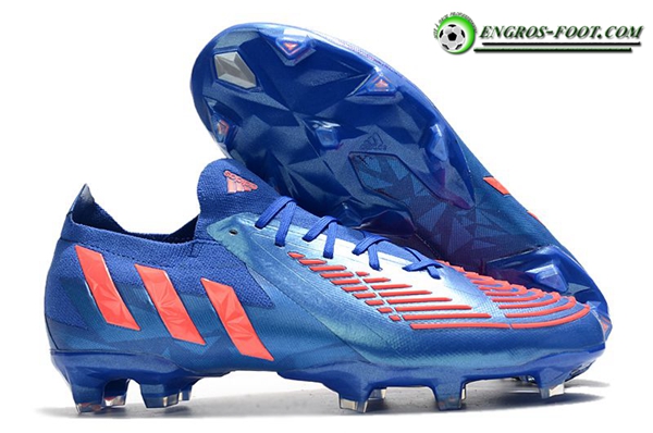 Adidas Chaussures de Foot Predator Edge.1 Low FG Bleu