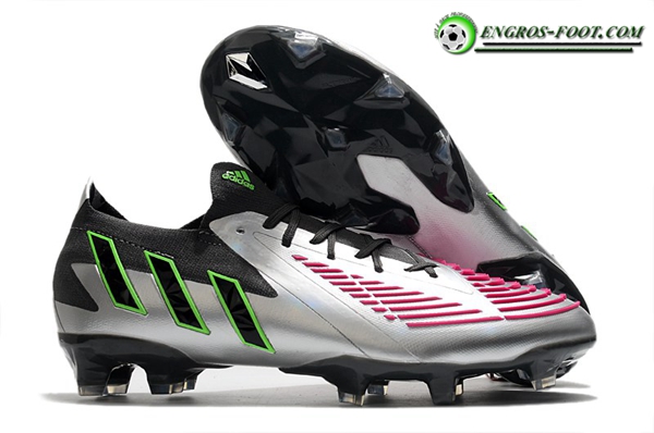 Adidas Chaussures de Foot Predator Edge.1 Low FG Argent