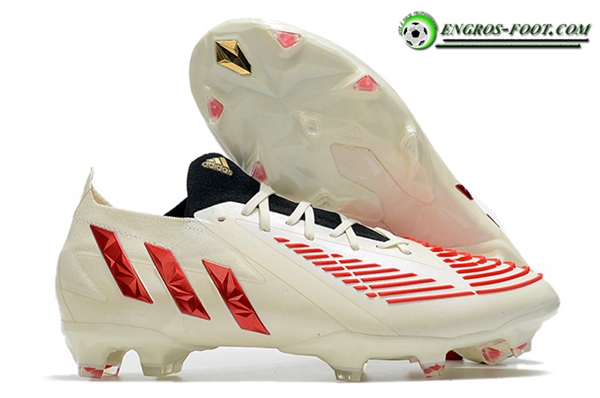 Adidas Chaussures de Foot Predator Edge.1 Low FG Blanc