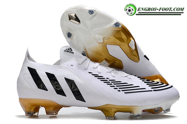 Adidas Chaussures de Foot Predator Edge.1 Low FG Blanc