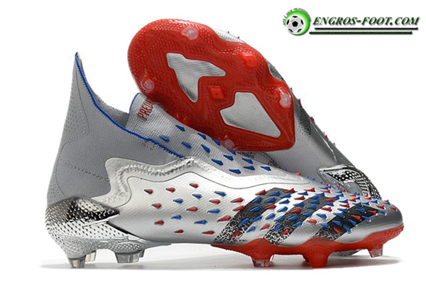 Adidas Chaussures de Foot Predator Freak + FG Argent