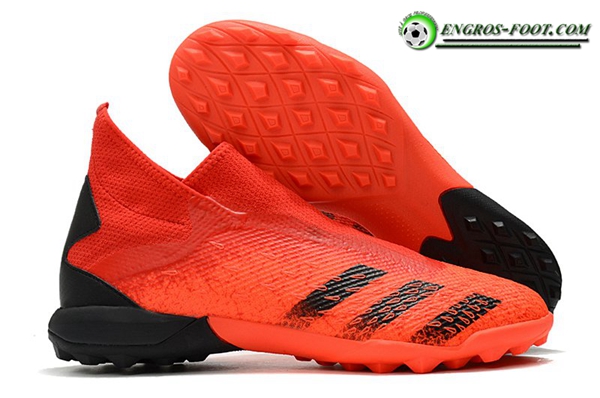 Adidas Chaussures de Foot Predator Freak3 Laceless TF Orange