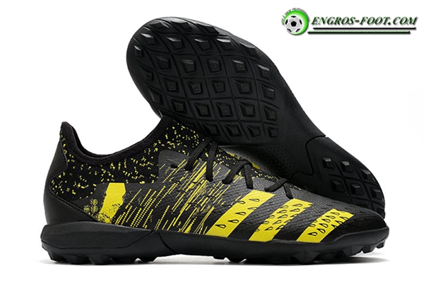 Adidas Chaussures de Foot Predator Freak .3 Low TF Noir/Jaune