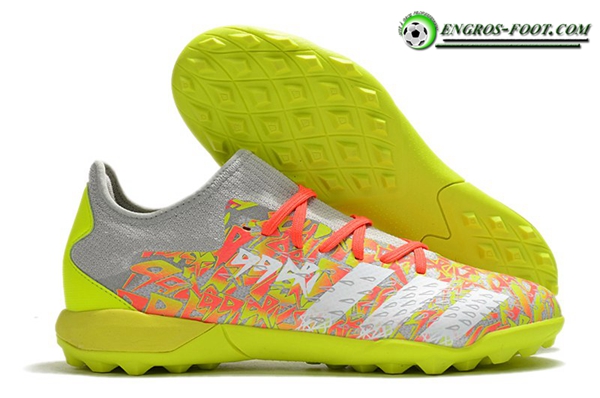 Adidas Chaussures de Foot Predator Freak .3 Low TF Rouge/Vert