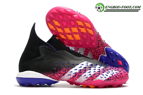 Adidas Chaussures de Foot Predator Freak + TF Rose/Noir