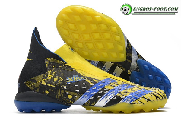 Adidas Chaussures de Foot Predator Freak + TF Jaune/Noir