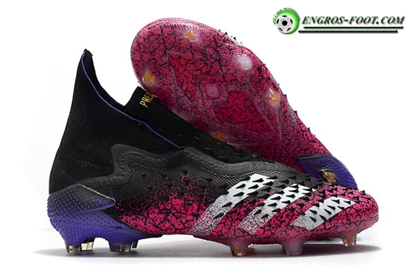 Adidas Chaussures de Foot Predator Freak + FG Noir/Rose