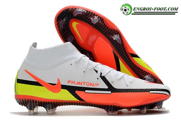 Nike Chaussures de Foot Phantom GT2 Elite DF FG Blanc/Orange