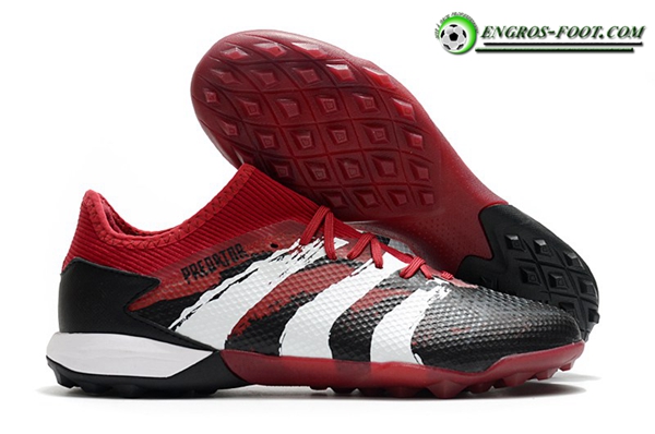 Adidas Chaussures de Foot Predator 20.3 L TF Rouge/Noir