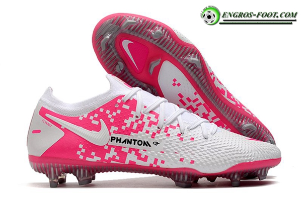 Nike Chaussures de Foot Phantom GT Elite FG Blanc/Rose