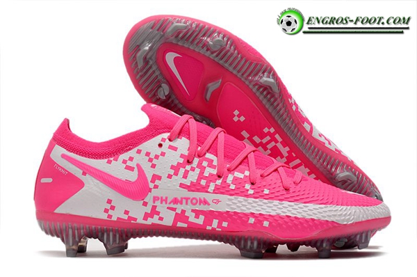 Nike Chaussures de Foot Phantom GT Elite FG Rose/Blanc