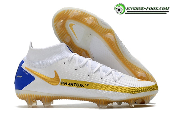 Nike Chaussures de Foot Phantom GT Elite Dynamic Fit FG Blanc