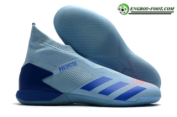 Adidas Chaussures de Foot PREDATOR 20.3 Laceless IN Bleu Clair