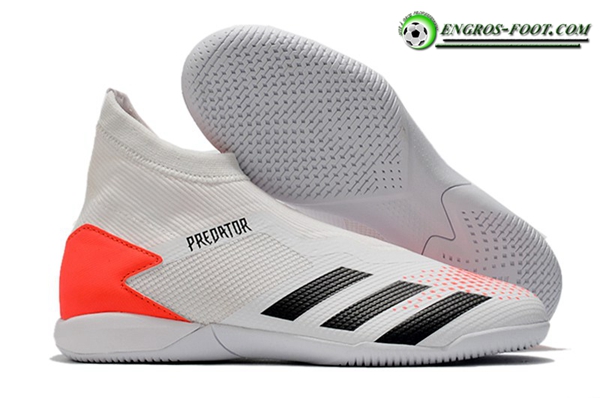 Adidas Chaussures de Foot PREDATOR 20.3 Laceless IN Blanc