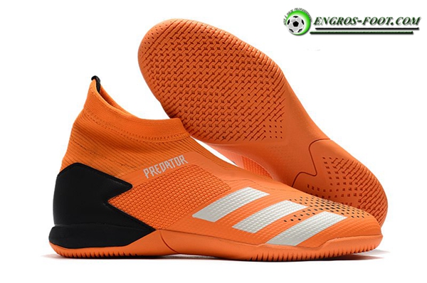 Adidas Chaussures de Foot PREDATOR 20.3 Laceless IN Orange