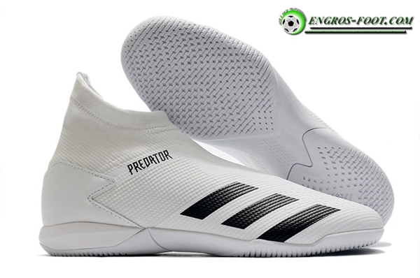 Adidas Chaussures de Foot PREDATOR 20.3 Laceless IN Blanc