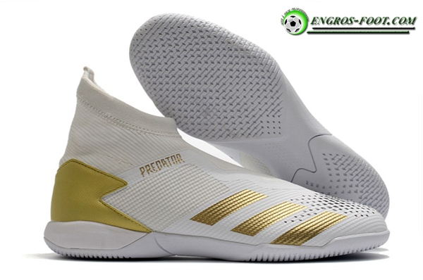 Adidas Chaussures de Foot PREDATOR 20.3 Laceless IN Blanc