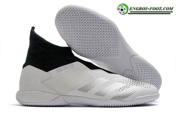 Adidas Chaussures de Foot PREDATOR 20.3 Laceless IN Blanc