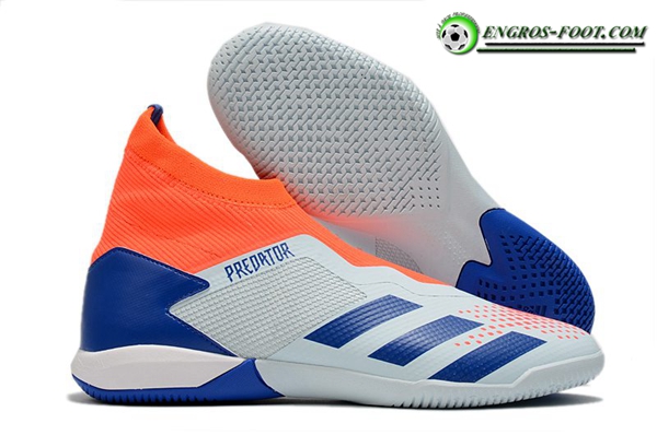 Adidas Chaussures de Foot PREDATOR 20.3 Laceless IN Gris/Orange