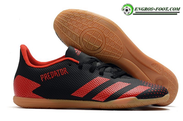 Adidas Chaussures de Foot Predator 20.4 IN Sale Noir/Rouge