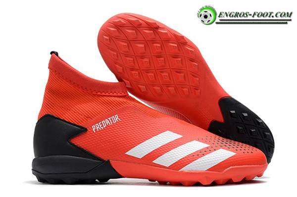 Adidas Chaussures de Foot Predator 20.3 Laceless TF Rouge