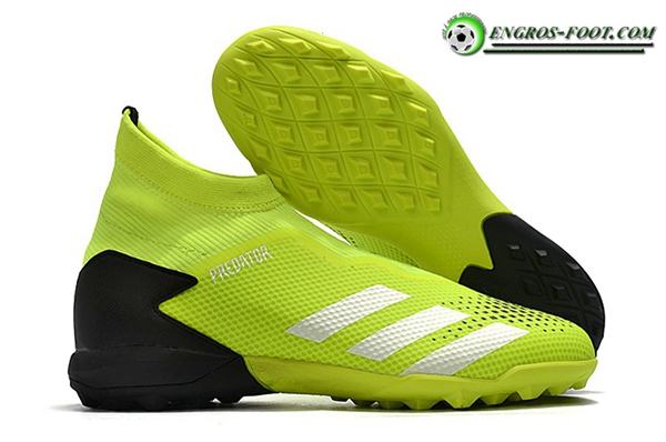 Adidas Chaussures de Foot Predator 20.3 Laceless TF Vert