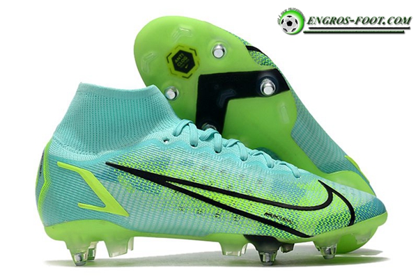 Nike Chaussures de Foot Mercurial Superfly VIII Elite SG PRO Anti Clog Vert