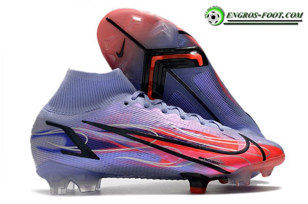 Nike Chaussures de Foot Mercurial Superfly 8 Elite KM FG Pourpre