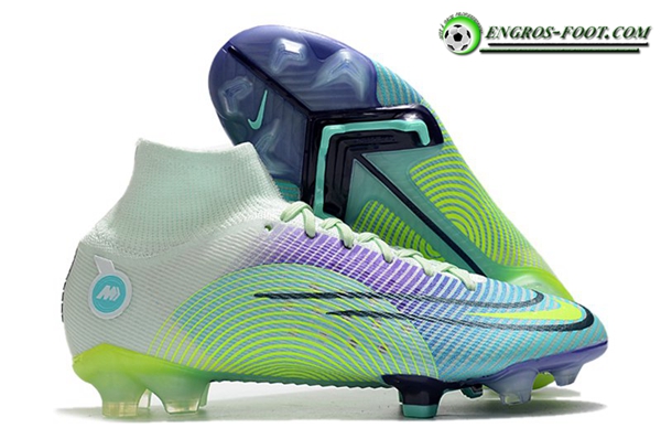 Nike Chaussures de Foot Mercurial Dream Speed Superfly 8 Elite FG Pourpre/Vert