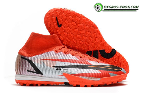 Nike Chaussures de Foot Mercurial Superfly 9 Elite TF Rouge