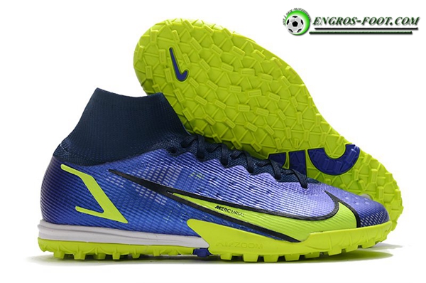 Nike Chaussures de Foot Mercurial Superfly 9 Elite TF Bleu Marins