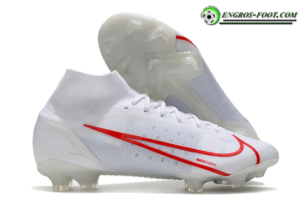 Nike Chaussures de Foot Superfly 8 Elite FG Blanc