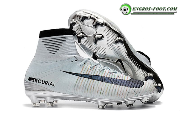 Nike Chaussures de Foot Mercurial Superfly V CR7“Melhor” FG Bleu Clair