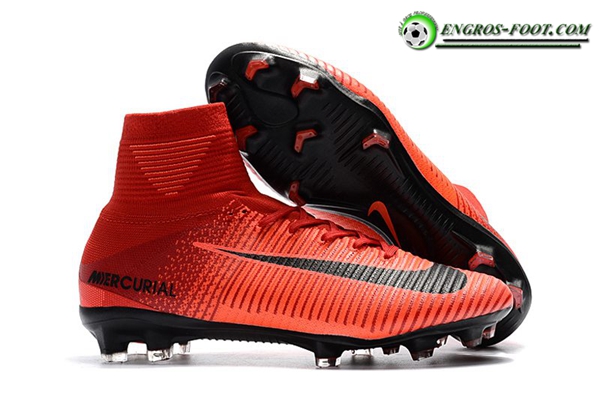 Nike Chaussures de Foot Mercurial Superfly V FG Rouge