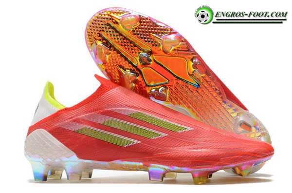 Adidas Chaussures de Foot X Speedflow+ FG Rouge