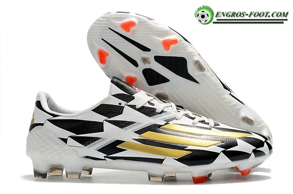 Adidas Chaussures de Foot F50 Ghosted Adizero HT FG Noir/Blanc