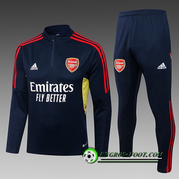 Ensemble Survetement de Foot Arsenal Enfant Bleu Marin 2022/2023