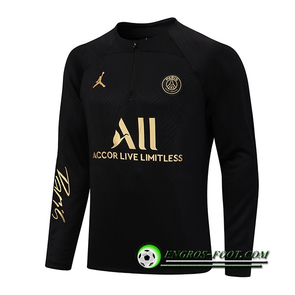 Sweatshirt Training Jordan PSG Noir 2022/2023