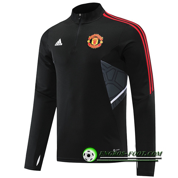 Sweatshirt Training Manchester United Noir/Gris 2022/2023