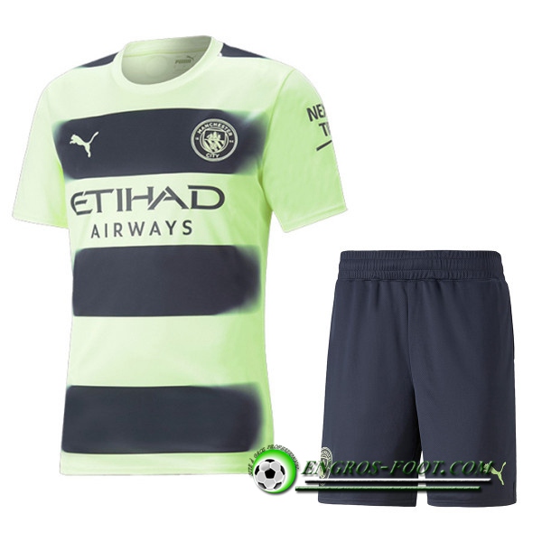 Nouveau Maillot de Foot Manchester City Enfant Third 2022/2023