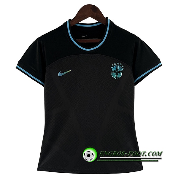 Maillot de Foot Bresil Femme Noir 2022/2023