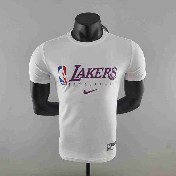 NBA Los Angeles Lakers T-Shirt Blanc #K000221