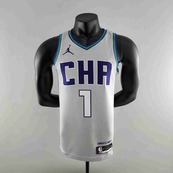 Maillot Charlotte Hornets (BALL #1) 2019 Gris