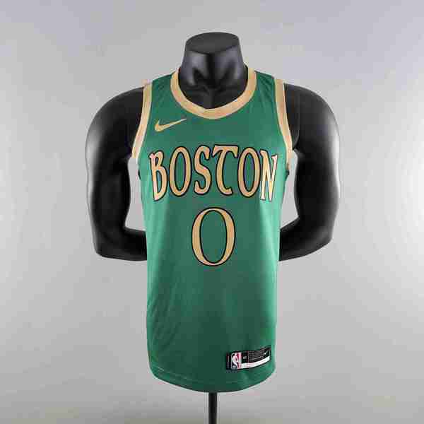 Maillot Boston Celtics (TATUM #0) 2020 Vert City Edition