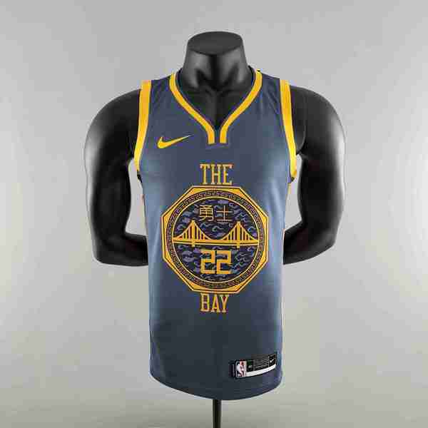 Maillot Golden State Warriors (WIGGINS #22) 2018 Gris